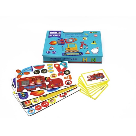 Vida Magnetic Vehicled Themed Storytelling Playbox with Playing Cards VI4265595